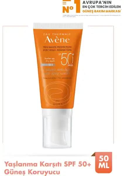 Avene Solaire Anti-Age SPF 50+ Güneş Koruyucu Krem: Yüksek Koruma ve Bakım Özellikleri