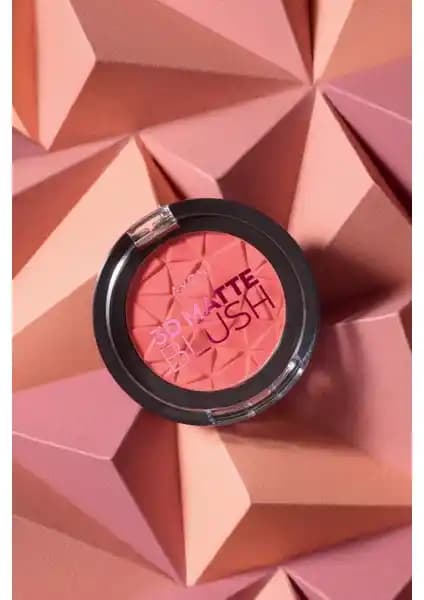 Avon 3D Matte Blush Peach Yüz Hatlarını Belirginleştiren Doğal Görünüm Sağlayan Allık