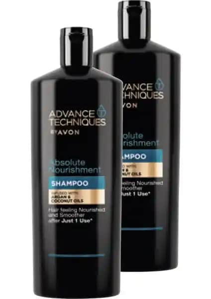 Avon Argan ve Hindistan Cevizi Yağı İçeren Besleyici Şampuan 700 ml ikili set ile doğal saç bakımı