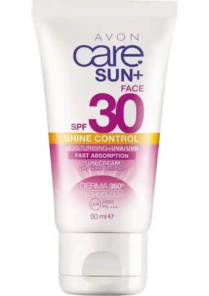 Avon Care Sun+ Shine Güneş Kremi SPF30: Yüz için Hafif ve Suya Dayanıklı Güneş Koruyucu