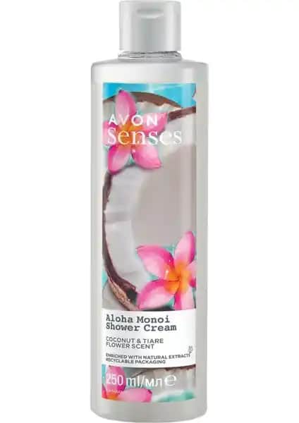 Avon Senses Aloha Monoi Tiare Çiçeği ve Hindistan Cevizi Kokulu Krem Duş Jeli Özellikleri ve Kullanım Rehberi