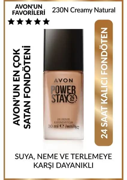 Avon True Power Stay Fondöten: Uzun Süre Dayanıklı, Mat Bitişli ve Suya Dayanıklı Formül