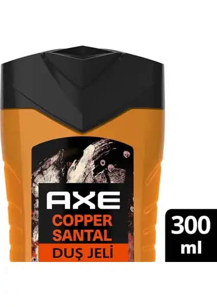 Axe Premium Collection Copper Santal Duş Jeli 3'ü 1 Arada Erkekler İçin Temizlik ve Tazelik Sağlar