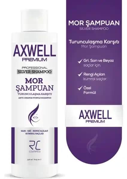 Axwell RC Cosmetic Axwell Premium Profesyonel Gümüş Şampuanıyla Saçlarınızı Koruyun
