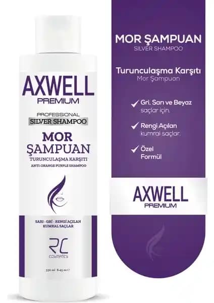 Axwell RC Cosmetic Axwell Premium Profesyonel Gümüş Şampuanıyla Saçlarınızı Koruyun