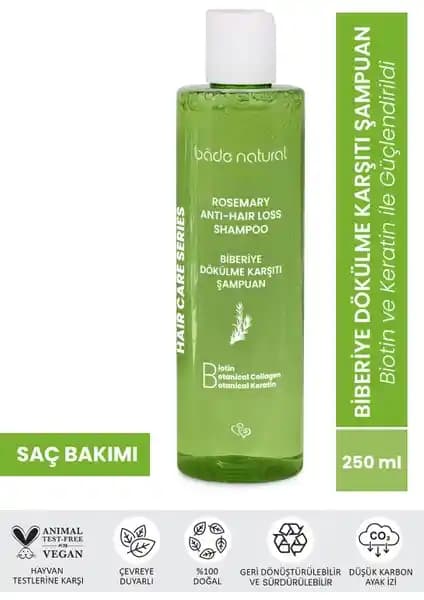 Bade Natural Biberiye Şampuanı: Doğal ve Etkili Saç Dökülmesine Karşı Çözüm