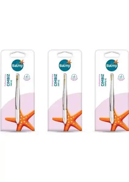 Balmy 3'lü Cımbız Seti: Dayanıklı ve Çok Yönlü Güzellik ve Bakım Aracı