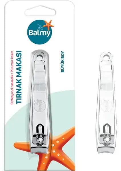 Balmy Büyük Boy Tırnak Makası Paslanmaz Çelik ve Elmas Kesim Uçlar ile Güvenli Kullanım