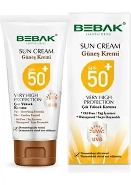 Bebak Güneş Kremi 50 SPF 75 ml - Güçlü Koruma ve Hassasiyet Dengeleyici Özellikler