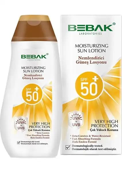 Bebak Nemlendirici Güneş Losyonu SPF 50+ ile Cildinizi Güvende ve Nemli Tutun