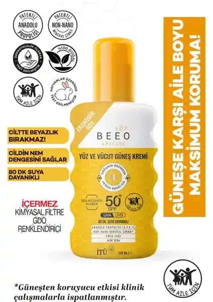 BEE'O Apicare Propolisli Güneş Kremi: Yüksek Koruma ve Doğal İçeriklerle Güvenli Güneş Bakımı