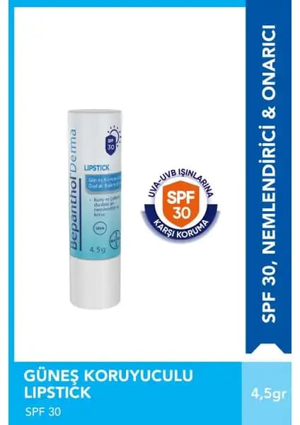 Bepanthol Lipstick SPF30 Günlük Dudak Bakımında Yüksek Koruma ve Nemlendirme Sağlar