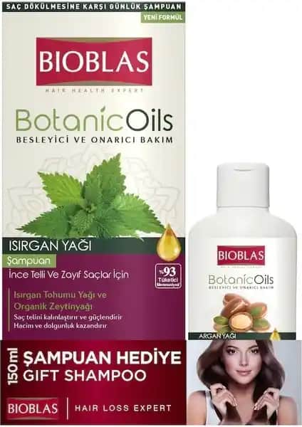 Bioblas Botanic Oils Isırgan ve Argan Şampuanları Saç Sağlığını Destekleyen Doğal Ürünler
