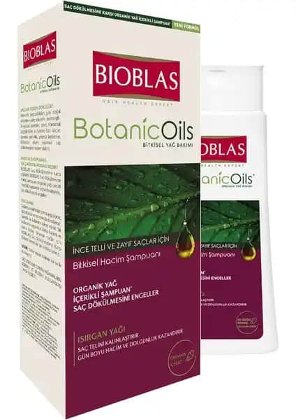 Bioblas Botanic Oils Isırgan Yağlı Şampuanı: Doğal ve Hacim Kazandıran Saç Bakım Ürünü