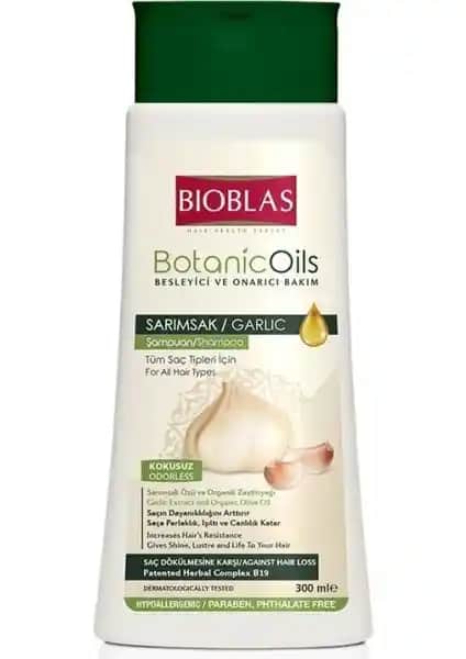 Bioblas Botanic Oils Sarımsak Şampuanı Doğal İçeriklerle Saç Güçlendirme ve Parlaklık Sağlar