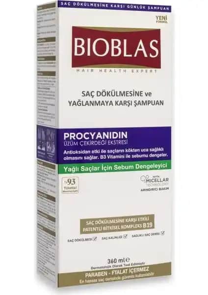 Bioblas Procyanidin Yağlanma ve Şampuanı Saç Sağlığını Destekleyen Doğal Formül
