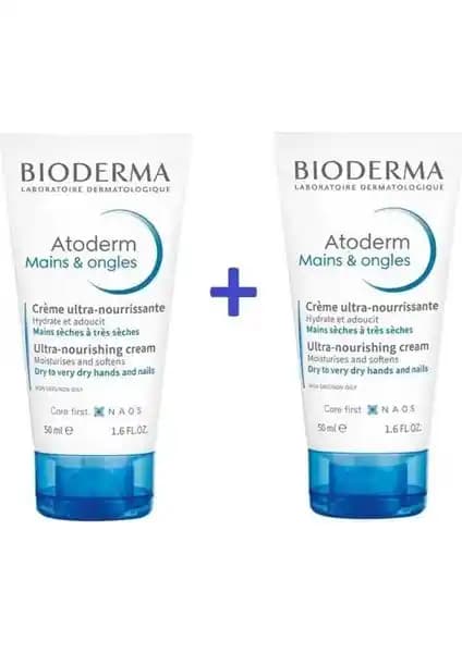 Bioderma Atoderm El ve Tırnak Kremi İkili Paketi Kuru ve Hassas Ciltler İçin Günlük Bakım