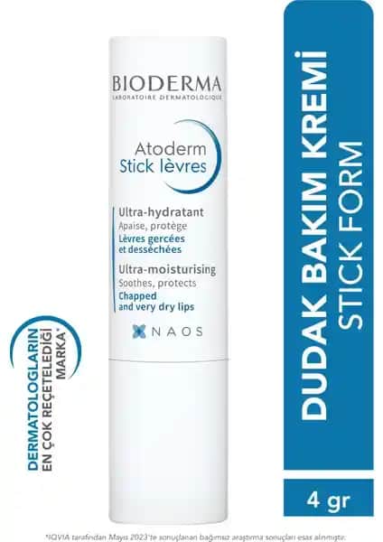 Bioderma Atoderm Lip Stick: Kuru ve Çatlamış Dudaklar İçin Güçlü Nem Sağlayıcı
