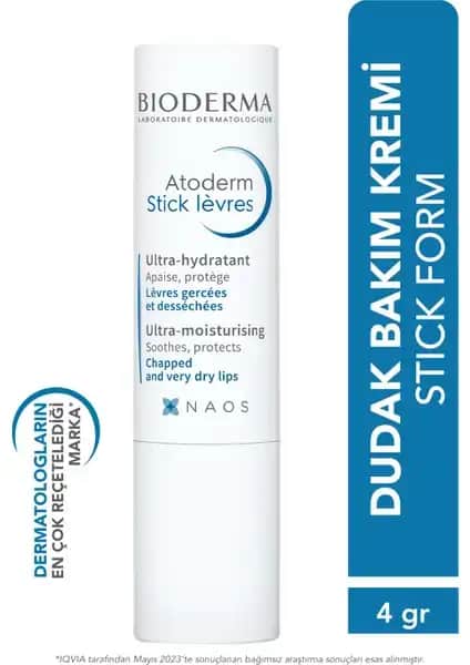 Bioderma Atoderm Lip Stick: Kuru ve Hassas Dudaklar İçin Etkili Bakım Çözümü
