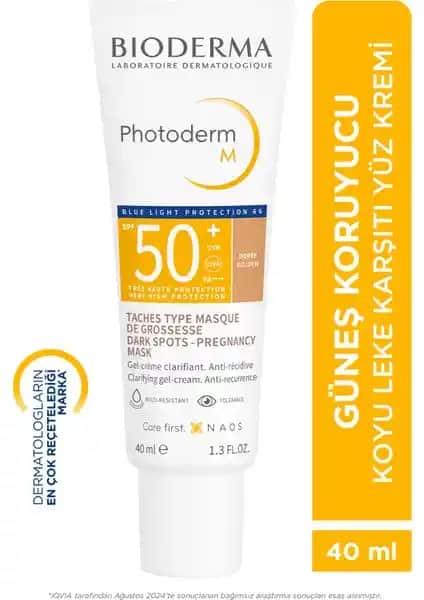 Bioderma Photoderm M Golden SPF50+ Yüksek Koruma ve Renkli Güneş Kremi