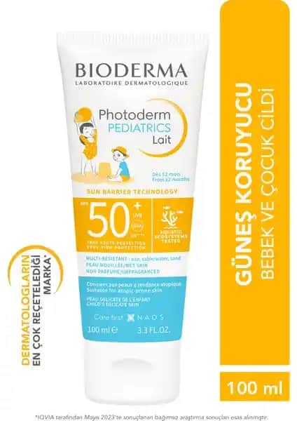 Bioderma Photoderm Pediatrics SPF50+ Güneş Koruyucu Çocuklar İçin Güvenilir ve Yüksek Koruma Sağlar