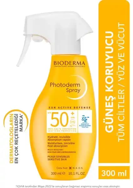Bioderma Photoderm SPF50+ Sprey Güneş Koruyucu Ürün Tanıtımı ve Özellikleri
