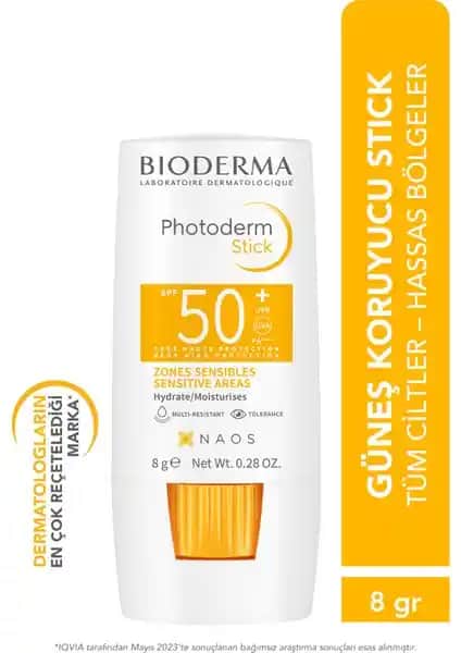 Bioderma Photoderm Stick SPF50+ Hassas Bölgeler İçin Yüksek Koruma Sunan Güneş Koruyucu