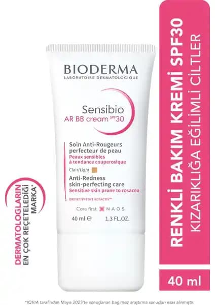 Bioderma Sensibio AR BB Krem Hassas Ciltler İçin Yatıştırıcı ve Renkli Bakım Çözümü