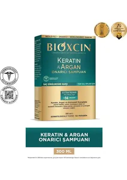 Bioxcin Keratin Argan Onarıcı Şampuan: Saçlarınız İçin Doğal ve Güçlü Bakım Çözümü