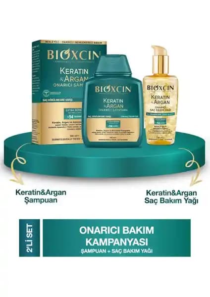 Bioxcin Keratin Argan Onarıcı Şampuan ve Saç Bakım Yağı Ürün Seti İncelemesi