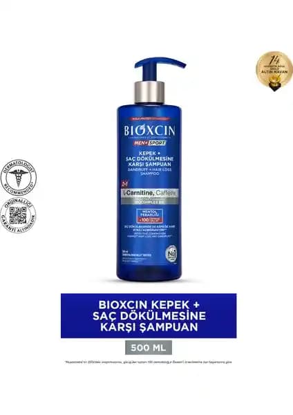 Bioxcin Şampuan 500ML Saç Dökülmesini Önleyen Paraben İçermeyen Günlük Bakım Ürünü