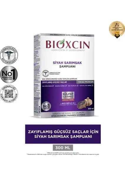 Bioxcin Siyah Sarımsak Şampuanı: Saç Dökülmesine Karşı Güçlendirici ve Doğal Çözüm