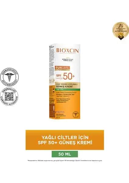 Bioxcin SPF 50+ Güneş Kremi Yağlı ve Karma Ciltler İçin Yüksek Koruma Sağlar