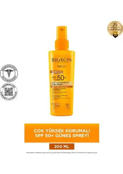 Bioxcin Sun Care SPF 50+ Güneş Koruyucu Sprey: Yüksek Koruma ve Güvenilirlik Sağlayan Ürün