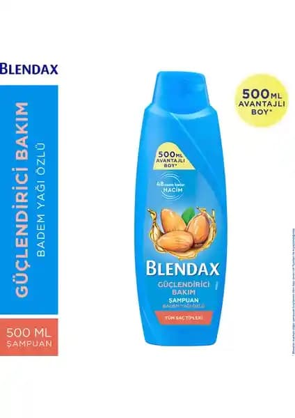 Blendax Badem Yağı Özlü Güçlendirici Şampuan Doğal Bakım ve Canlandırıcı Etki Sağlar