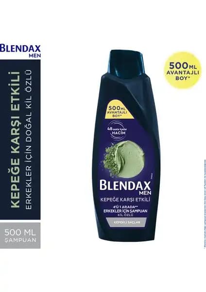 Blendax Doğal Kil Özlü Erkekler İçin Kepeğe Karşı Etkili Şampuan İncelemesi