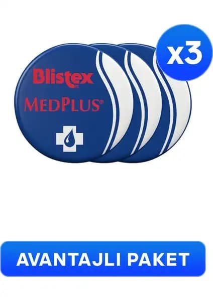 Blistex 3'lü Kuruyan ve Çatlayan Dudaklara Yoğun Bakım Kremi - Nemlendirici ve Onarıcı