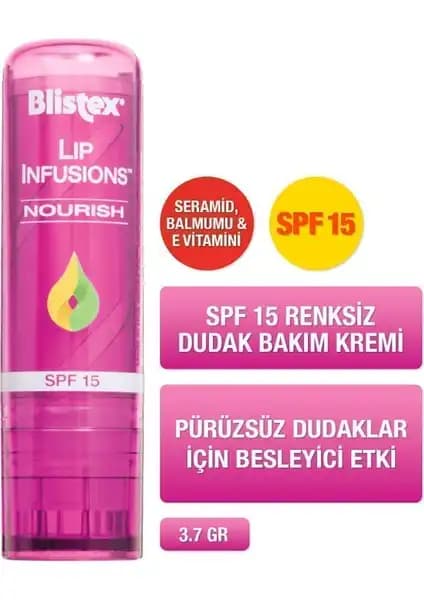 Blistex Lip Infusions Nourish SPF15 Dudak Bakım Ürünü İncelemesi ve Kullanıcı Yorumları