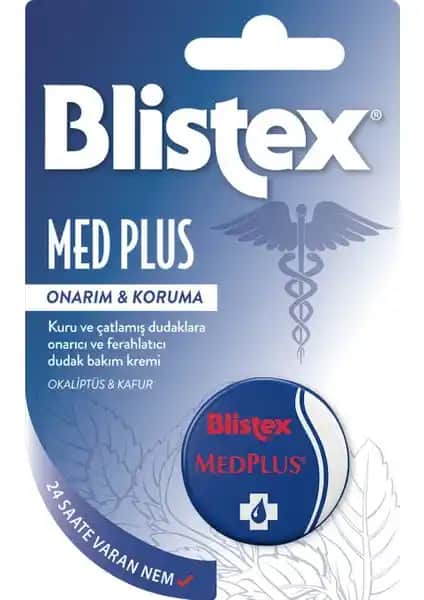Blistex Medplus Dudak Bakım Kremi Hasar Görmüş Dudaklar İçin Güçlü Koruma ve Nemlendirme