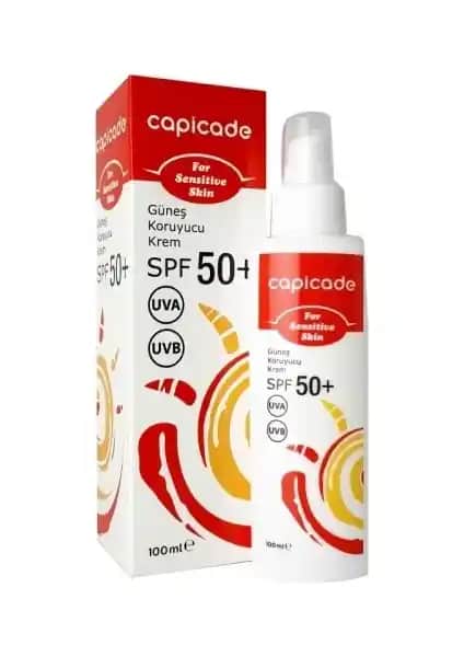 Capicade SPF50+ Güneş Koruyucu Krem: Hassas ve Kızarık Ciltler İçin Yüksek Koruma