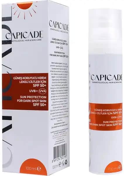 Capicade SPF50+ Güneş Koruyucu Krem Hassas ve Lekeli Ciltler İçin Güvenilir Koruma
