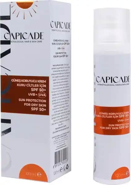 Capicade SPF50+ Güneş Koruyucu Krem: Kuru ve Hassas Ciltler İçin Yüksek Koruma