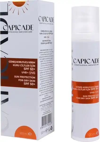 Capicade SPF50+ Güneş Koruyucu Krem: Kuru ve Hassas Ciltler İçin Yüksek Koruma