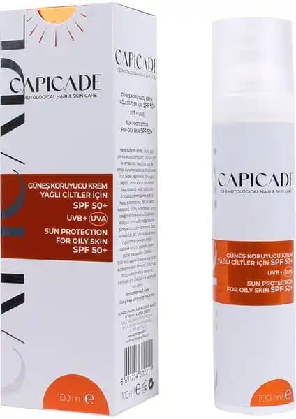 Capicade SPF50+ Güneş Koruyucu Krem: Yağlı ve Akne Eğilimli Ciltler İçin Yüksek Koruma ve Nemlendirme Özelliği