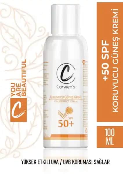 Carvien SPF 50+ Güneş Kremi: Yüksek Koruma ve Uzun Süreli Nemlendirme Özelliğiyle
