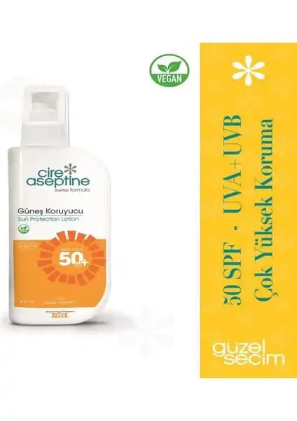 Cire Aseptine Güneş Koruyucu Losyon 50SPF: Yüksek Koruma ve Güvenilirlik Özellikleri