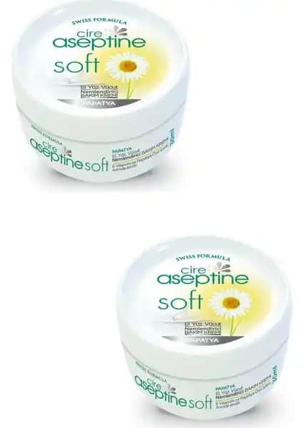 Cire Aseptine Soft Papatya Özlü El Bakım Kremi Seti 30 ml x 2, Doğal ve Güvenli