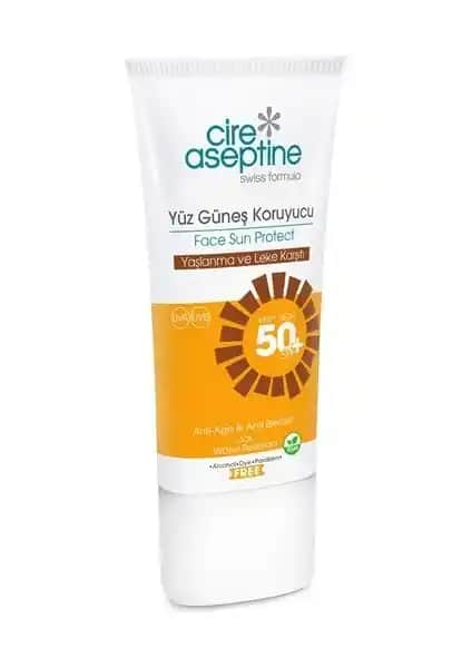 Cire Aseptine Yüz Güneş Koruyucu 50 SPF ile Güçlü ve Güvenilir Cilt Koruması