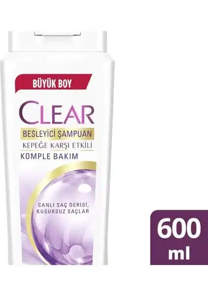 Clear Komple Bakım Kepeğe Karşı Etkili Şampuanla Saç ve Saç Derisini Güçlendirme