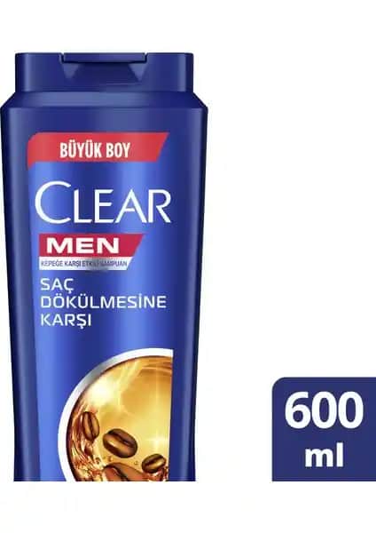 Clear Men 600ml Erkekler İçin Güçlü ve Kepeğe Karşı Etkili Saç Bakım Şampuanı